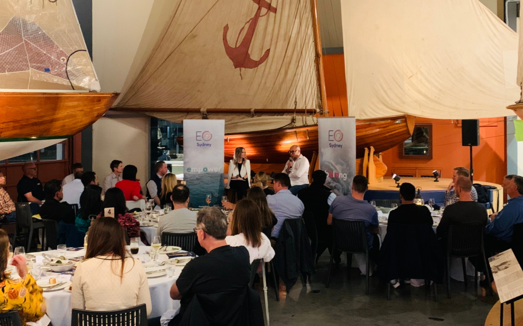 Libbie hosting an EO Sydney dinner event