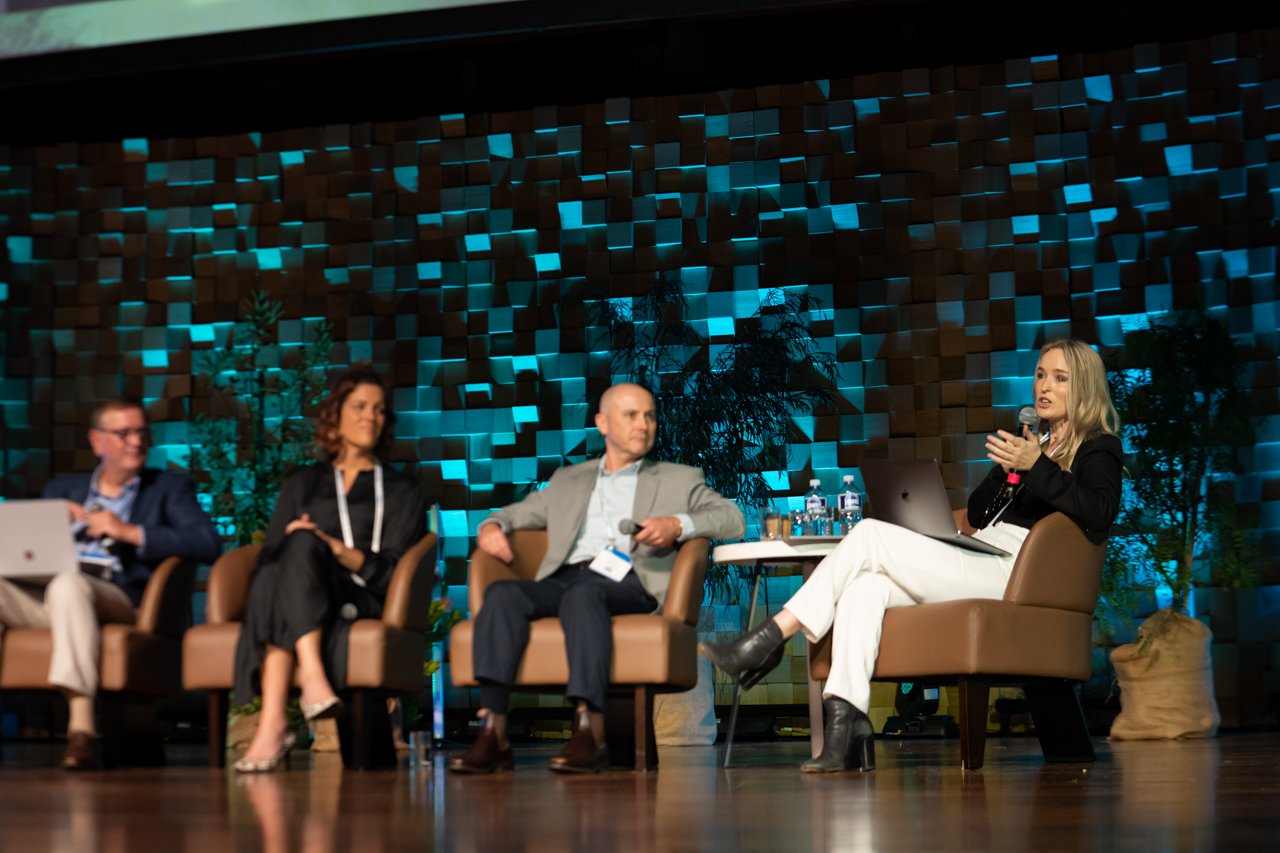 Libbie speaking at PCOA Adelaide panel